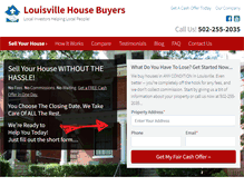 Tablet Screenshot of louisvillehousebuyers.com